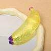 Glitter Banana Sugar Ball Slow Rebound Stress Relief Clear Banana Squeeze Sensory Toy Anxiety Relieving Simulated Fruit Stress Ball