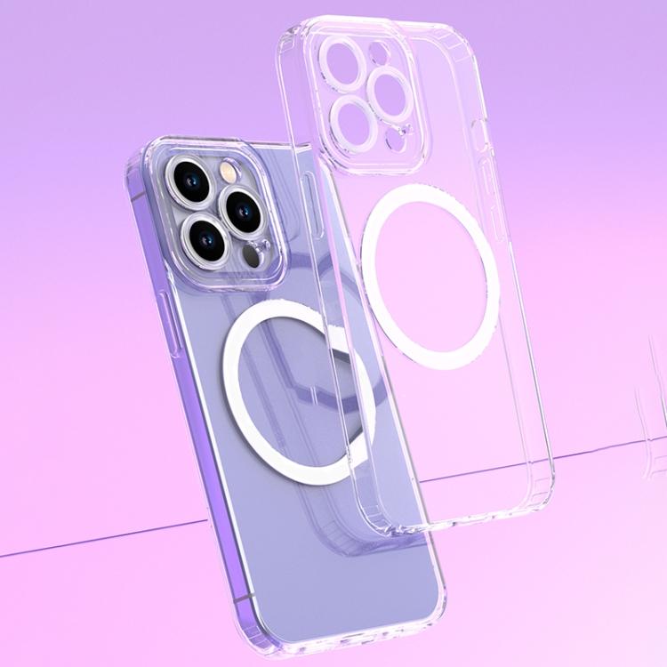For iPhone 14 Simple Transparent Magsafe Phone Case
