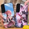 Wuthering Waves Taoqi Mobile Phone Case for Samsung Galaxy S25 S24 S23 S22 S21 S20 Note20 Plus FE Ultra Glass Colorful Cover