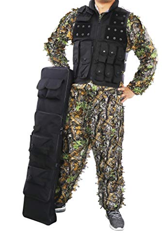 Sutekus Double Gun Case, Rifle Case, Airsoft Nylon, 2-Way, Black (120cm)