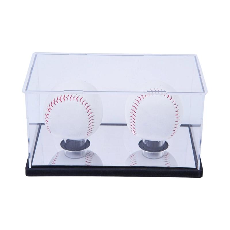 Baseball Display Case Acrylic Clear Baseball Display Case Square Cubes Memorabilia Display Box Baseball Protector