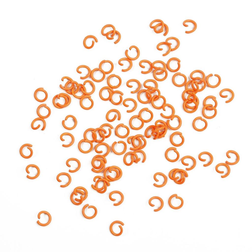 50Pcs Iron Spray Painted Opening Ring Jump Ring For DIY Necklace Bracelet Jewelry Making Craft Accessories