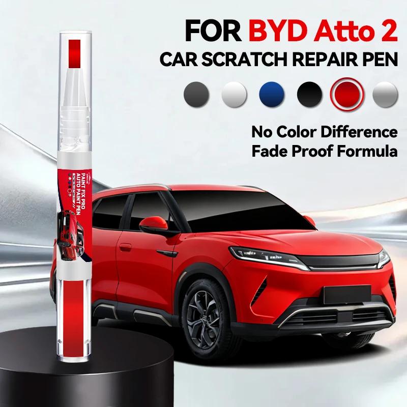 Auto Speziell für BYD ATTO 2 Autolack Reparaturstift Ausbesserungs Kratzerentferner DIY Autozubehör Weiß WAC Grün HCJ Grau Rosa 12