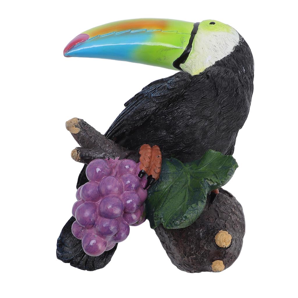 Outdoor Tree Hug Toucan Statue, Exotic Bird Tree Decoration,  ing Resin Face Ornament,  Decor, Art Sculpture for Lawn, Patio, Yard,