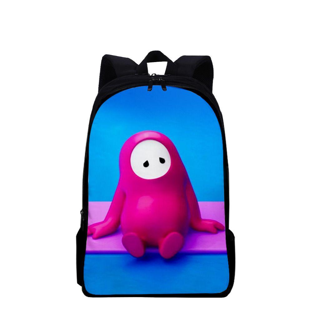 Fall Guys 3d Printed Backpack Perfect For Primary And Secondary School Students