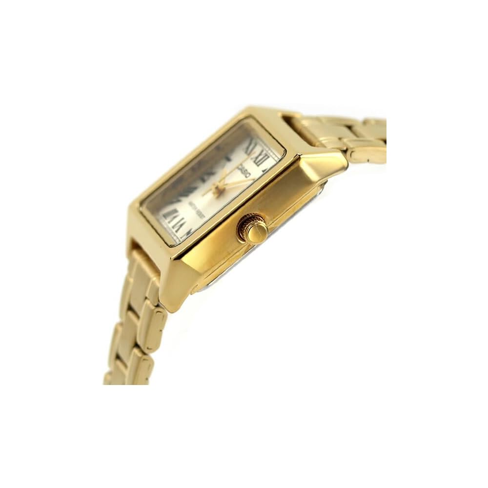 Casio Standard Quartz Women's Watch LTP-V007G-9B Gold Tone Stainless Steel Band