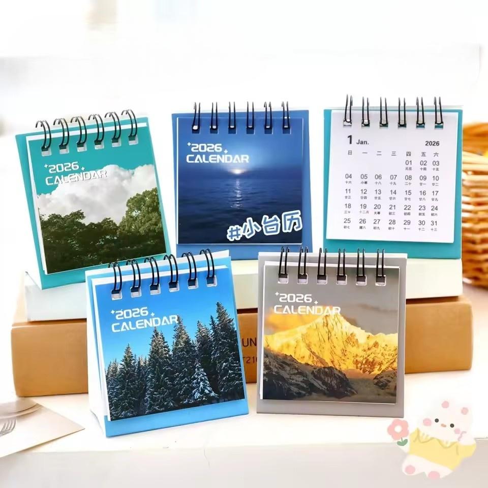 New Mini 2026 2026 Calendar Office School Supplies Calendar Desk Calendar monthly Planner Desk Accessories Decor Record Office