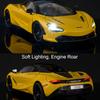 1:18 Scale 720S LP770 Car Model Toy Sound Light Shock Absorption Metal Diecast Supercar Models Best Presents for Children