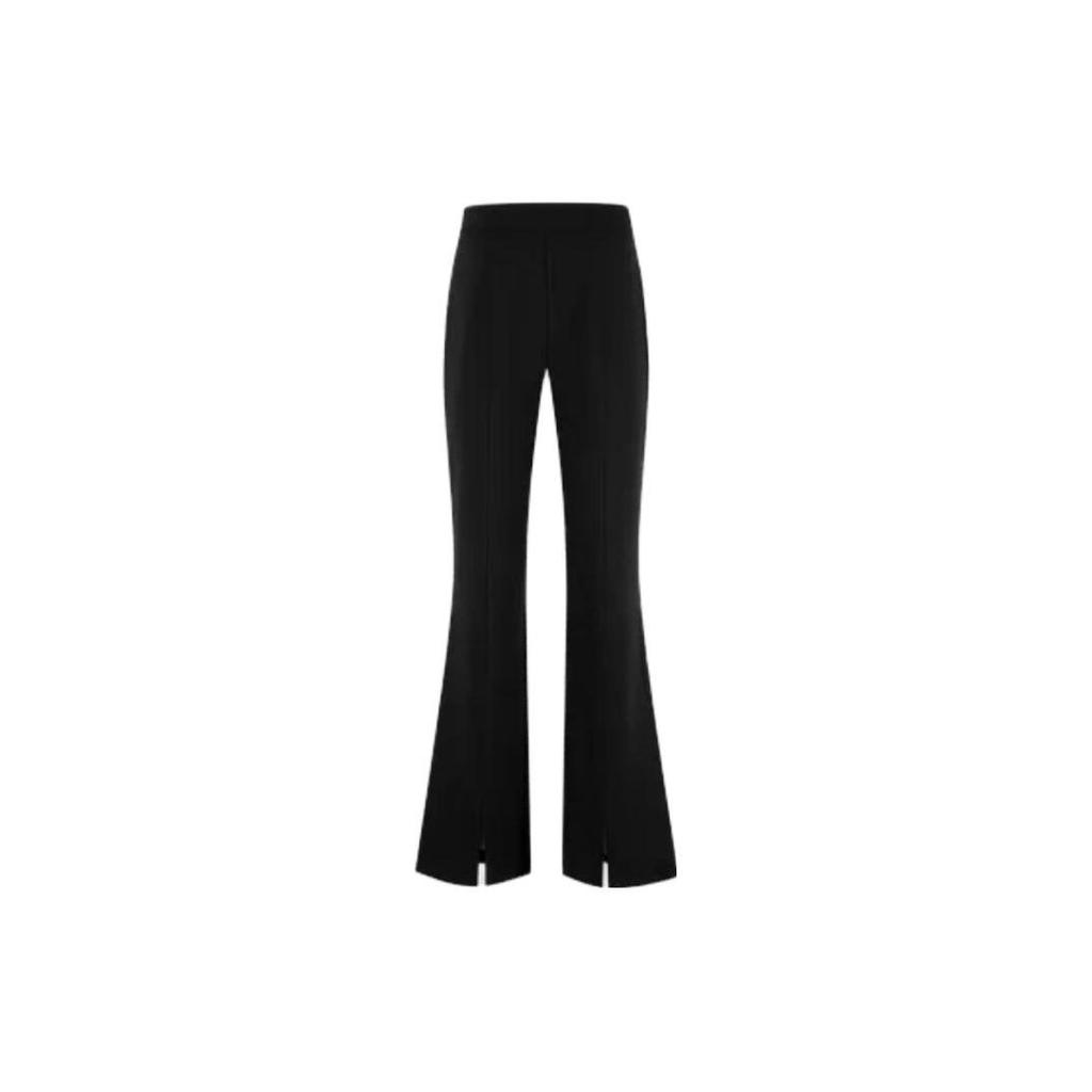Calvin Klein Fashion Slit Flared Pants Women Bottoms Space-Black J221918