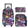 Series School Bag Large Capacity Tie Rod Bag Burden Reduction Student Backpack Children'S Backpack Trailing Backpack