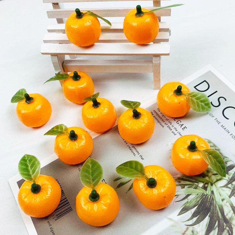 Realistic Mini Fake Oranges - Plastic Fruit Model for Photography, Home Decoration, Display Props