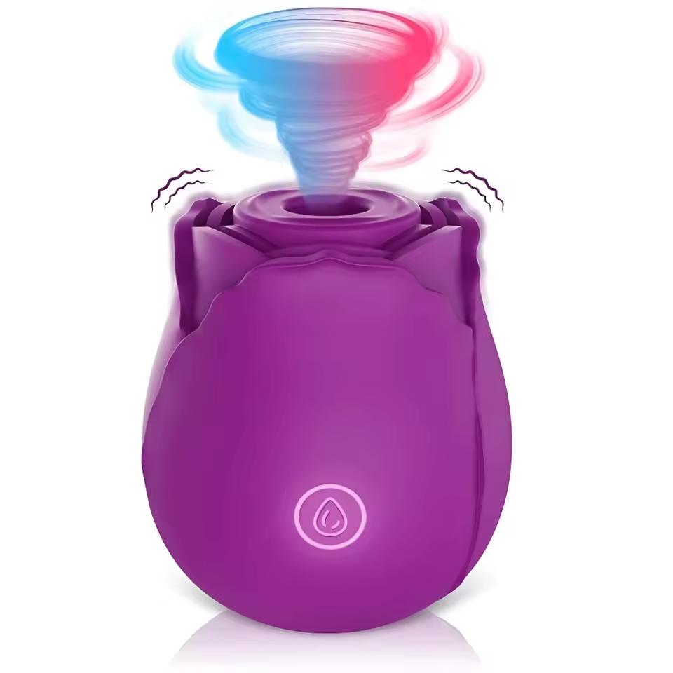 Rose Powerful Sucking Vibrator Stimulate G Spot Sex Products for Women Nipple Clitoral Automatic for Female Masturbator for 18+