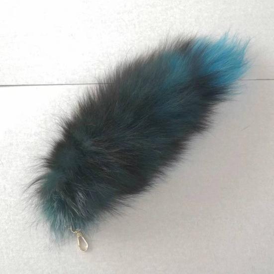 Extra velká falešná klíčenka Fox Tail Velká imitace Fox Tail Přívěsek na klíče Ozdoba Snadné připevnění k taškám Batohy Cosplay doplněk