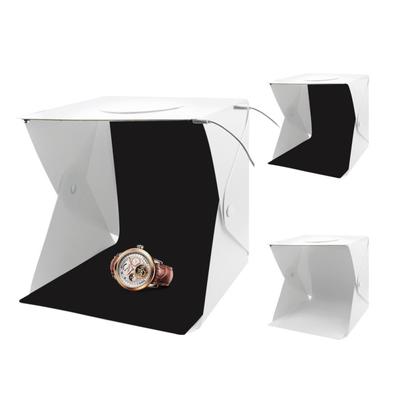 4GL PULUZ 24cm PU5022 2-piece Led  Photo  Studio  Box Photography Led Light Box 6-color Backdrops