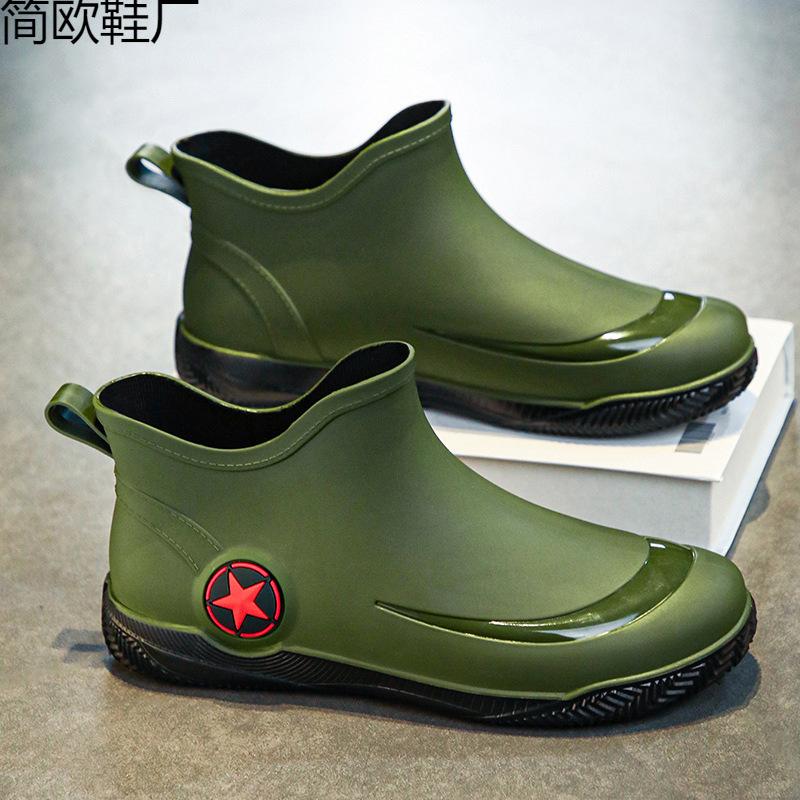 Kurze Regenschuhe Sommer Herren rutschfest und verschleißfest Meerschuhe neue Herren