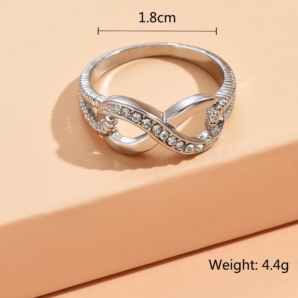 Cross border new creative diamond studded European and American simple and fashionable women's engagement ring