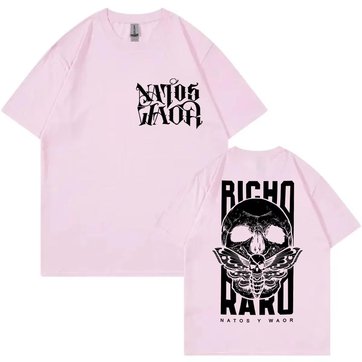 

Rapper Natos Y Waor Merch T-shirt Harajuku Hip Hop Short Sleeve T-shirts Men Women Clothing Gothic Fashion T Shirts Streetwear S