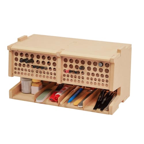 Bucasso Paint Rack, Brush/Tool Holder, MDF Material, Model Tool Storage Rack, Tool/Brush Storage, Craft Supplies Storage, Plastic Model Tool Storage,