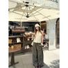 VIONA Loose Wide Leg Casual Pants Women's Fashionable Version Knife Edge Pants High Waist Nine Point Street Style Workwear Trend