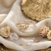 Adjustable Flower Crystal Ring Leaf Design Finger Jewelry Delicate Flower Opening Ring  Anniversary