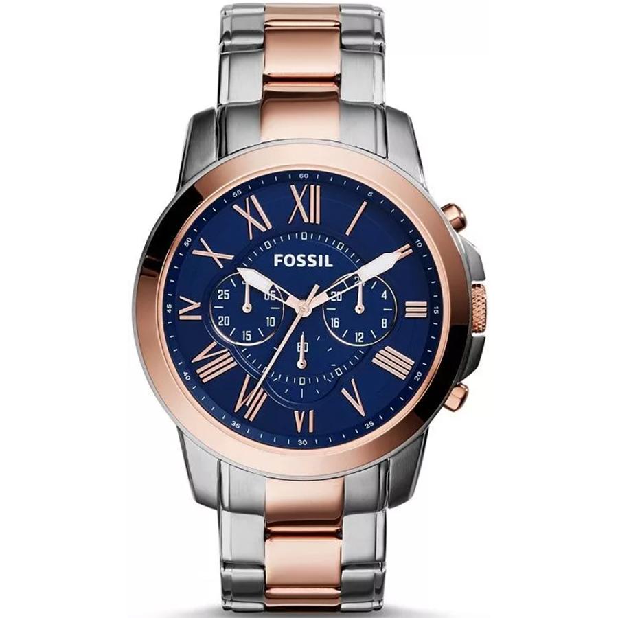 

Fossil Men s Quartz Stainless Steel Three-Hand Watch Stainless Steel Case/Scratch Resistant Glass FS5024 рожевий колір золота