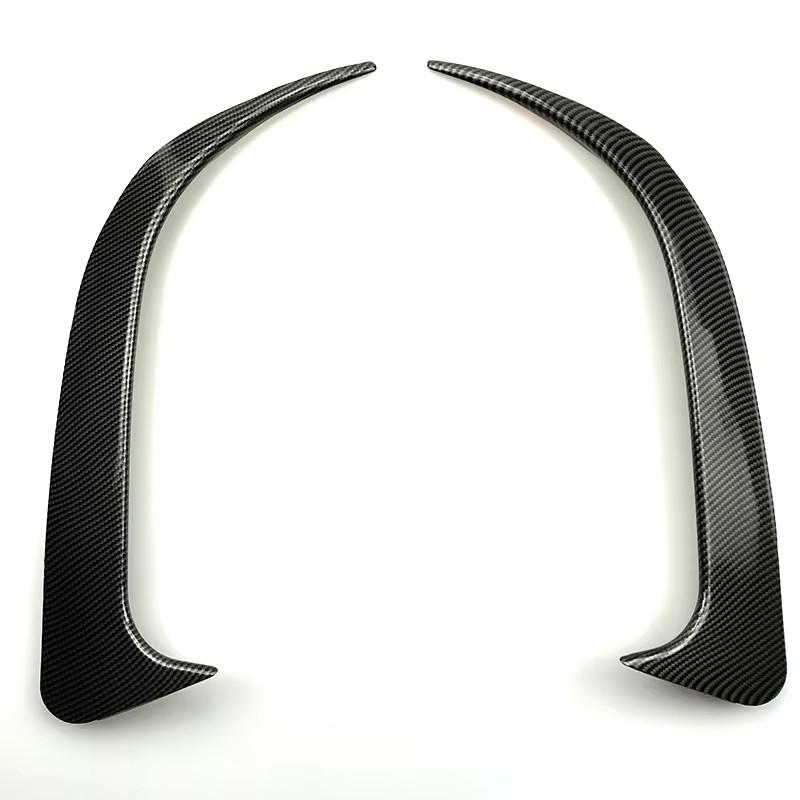 2pcs Gloss Black Rear Bumper Spoiler Fins Trims For Mercedes-Benz CLA-Class W117 C117 CLA200 220 250 260 45 AMG 2013-2019 Tuning