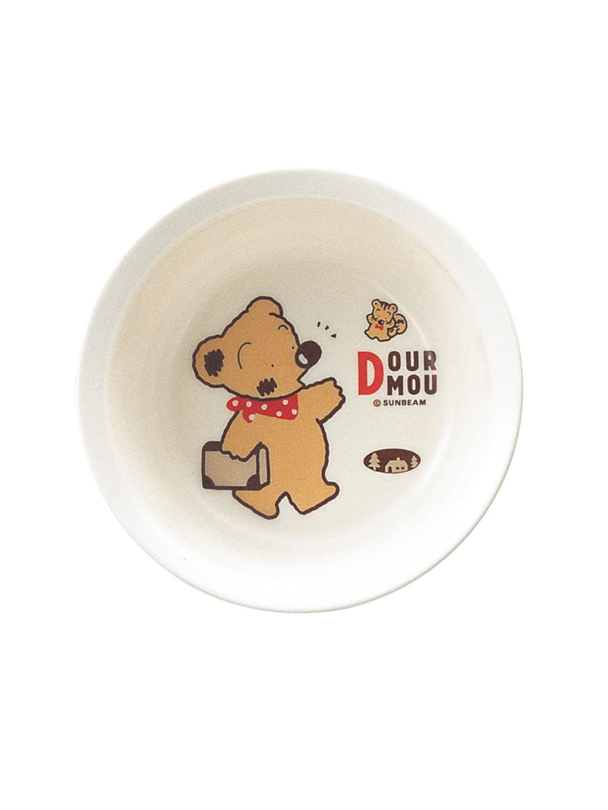 

Daiwa Children s Dürmoo Round Small Bowl, MC-35-DM, Melamine Resin, Made in Japan, RKBY001