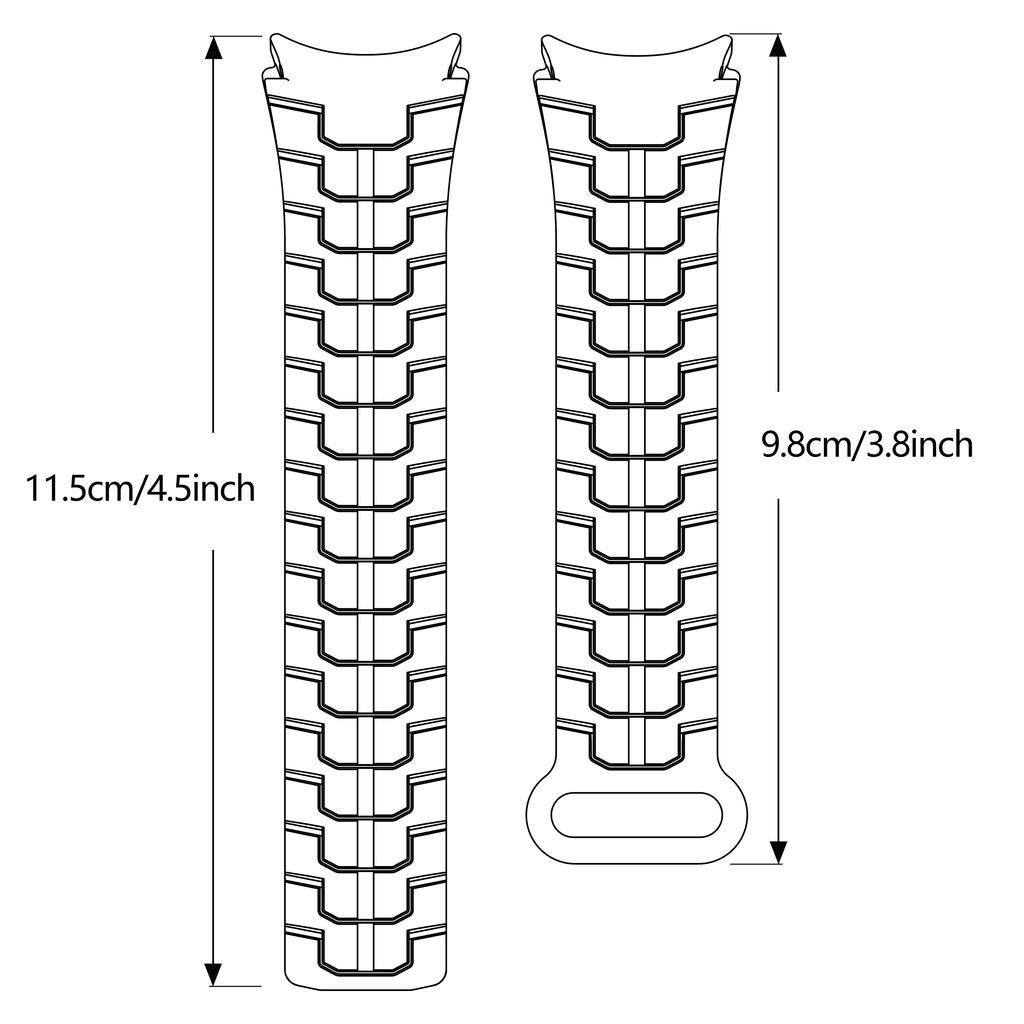 No Gaps 20mm Silicone Magnetic Band for Samsung Watch Galaxy 7 Classic 43mm 47mm 42 46mm For Galaxy 6 5 4 44 40mm Strap 5Pro 45mm Bracelet
