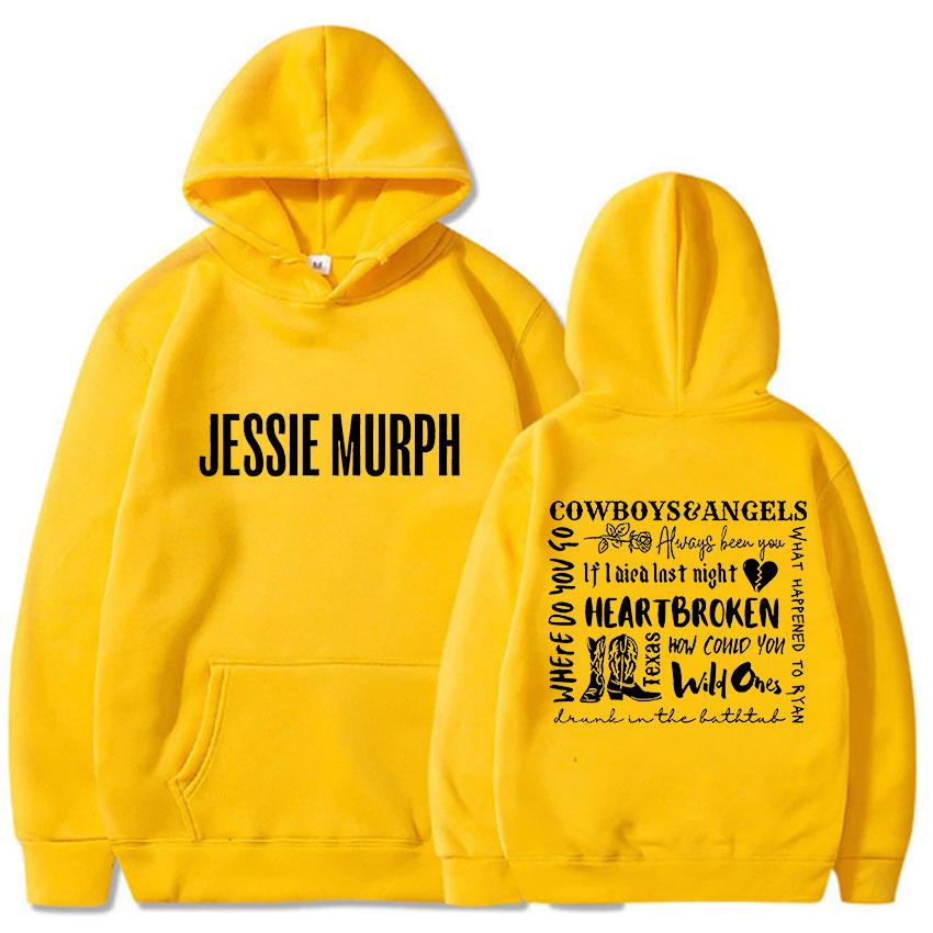 Jessie Murph Hip Hop Hoodie Printed Gothic Long-sleeved Hoodie Grunge Clothing Vintage Moletom Hoodie