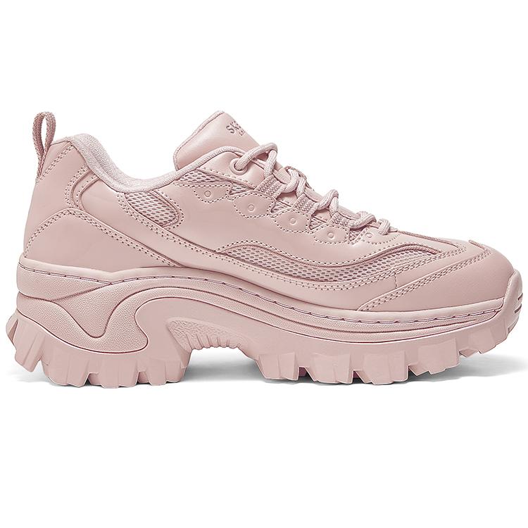 Skechers Hi-Ryze Honey Cake Shoes Sweet Cool Fashion Trend Shock Absorption Wear-Resistant Increased Height Low-Top Dad Shoes Women sneaker 177223-ROS