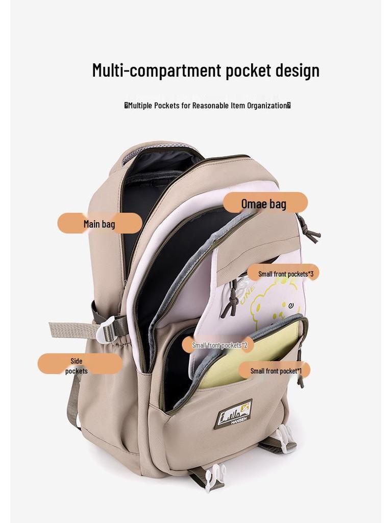 2025 Lightweight College-Style Backpack with Large Capacity for Students