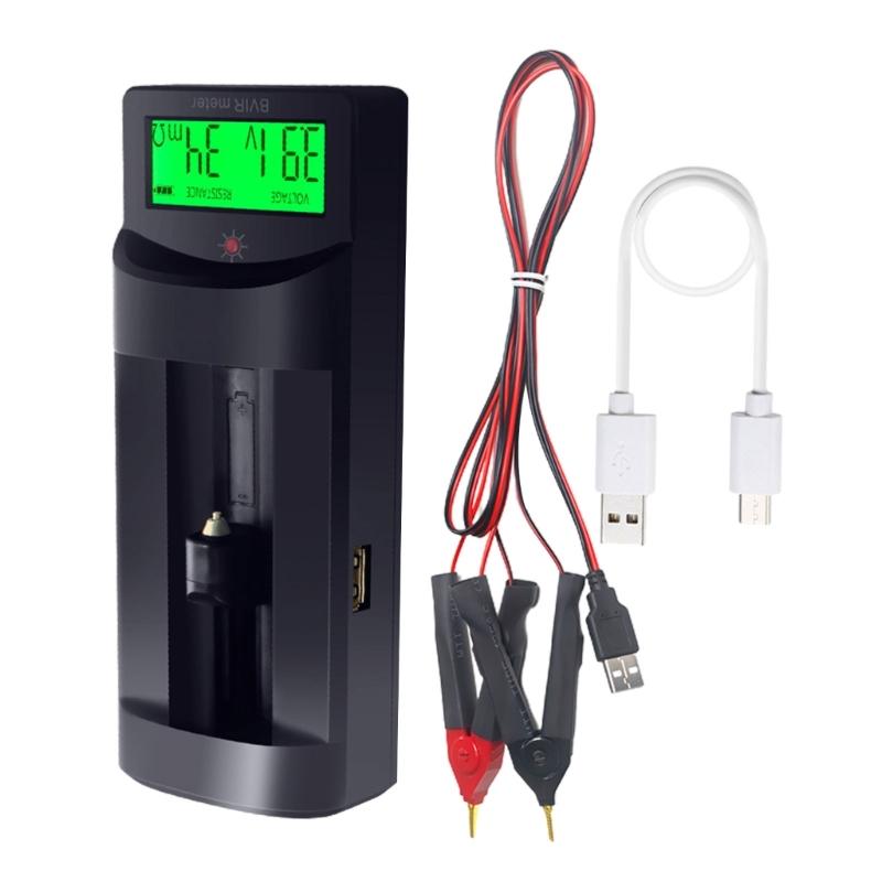 Portable High Accuracy Battery Health Analyzes with Clear Display Lithium Battery Tester ABS for Electronics Engineers