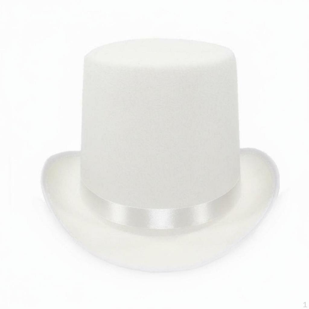 Black Top Hat Stage Performance Magician Sorcery Show Prop for Cosplayers, Entertainers,