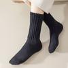 5Pairs Women Bulk Boot Stacked Scrunchie Winter Warm Mid-calf Socks, Couple Soft High Boot Socks Warm Thick Woman Mid-calf Socks