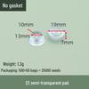 Transparent Anti-Slip Furniture Leg Pads, Heightening Round Moisture-Proof Foot Protectors for Chairs, Tables, Sofas