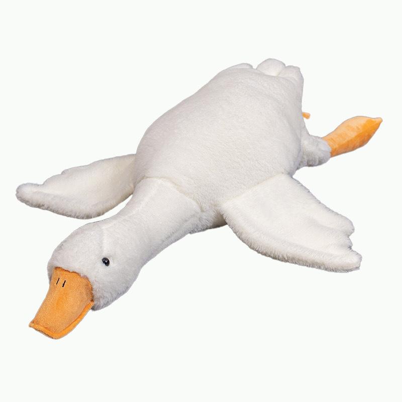 Cartoon Big White Goose Doll Plush Toy Big Goose Doll Girl Sleeping on The Bed Comforting Pillow Rag Doll