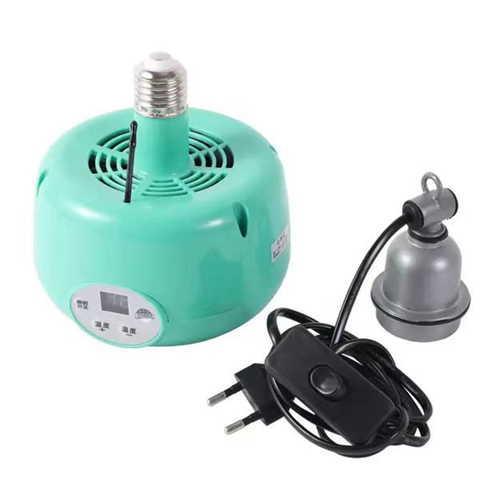 

Коробка для рептилий Лампа обогрева с теплым светодиодным светом и автоматическим контролем температуры Легкое управление для птицы Курица Обогреватель