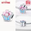 New Silver 925 Blue Dragonfly Butterfly Charms Beads Fit Original Bracelet for Women DIY Fine Jewelry Accessories Beads Gifts