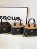 European & American 2025 Retro Suede Color Block Chain Shoulder & Crossbody Handbag