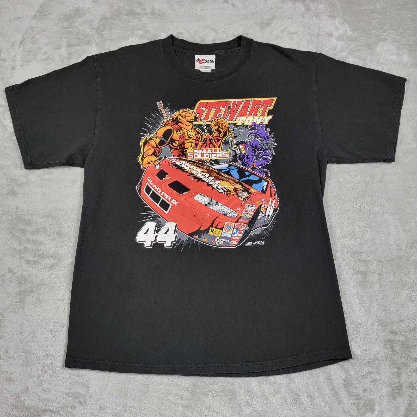 Vtg 90s Small Soldiers Nascar Chase Authentics Tony Stewart #44 Shirt Men s XL Unisex T-Shirt XXXL