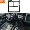 For Toyota FJ Cruiser 2007-2014 Center Control Storage Box Cover Real Carbon Fiber Stickers Car Interior Moulding Accessories