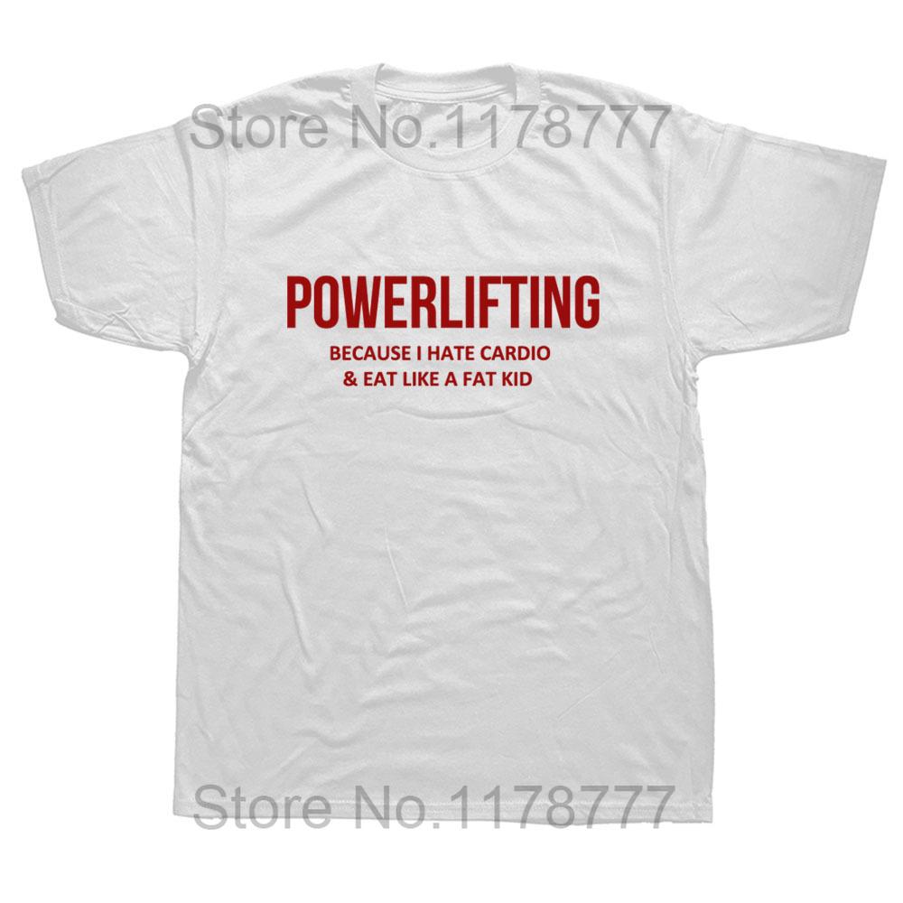 Funny Powerlifting Graphic Fashion New Cotton Short Sleeve T Shirts ONeck Harajuku Tshirt