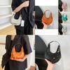 Stylish Minimalist Colorful Crescent Handbag Perfect For Spring And Summer Fashion
