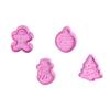 Decorating Plunger Fondant Gingerbread Man Christmas Cookie Cutter Cake Mold Baking Mould