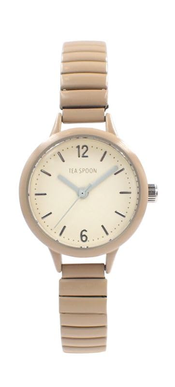 

[Follow] Watch Tea Spoon Slim Colorful Bellows Watch N02522S-5 BE Ladies Beige