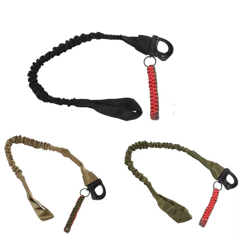 Metal Buckle Climbing Protect Sling Bungee Strap Outdoor Nylon Rope Safety Lanyard  Tools Gadgets