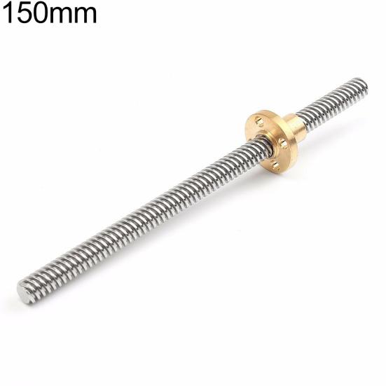150-500mm 3D Printer T8 Stepper Trapezoidal Acme Thread Lead Screw Rod with Nut