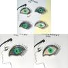 Shell Inlaid Telescope Eye Brooch Pin With Geometric Design For Unisex Fashion Accessories