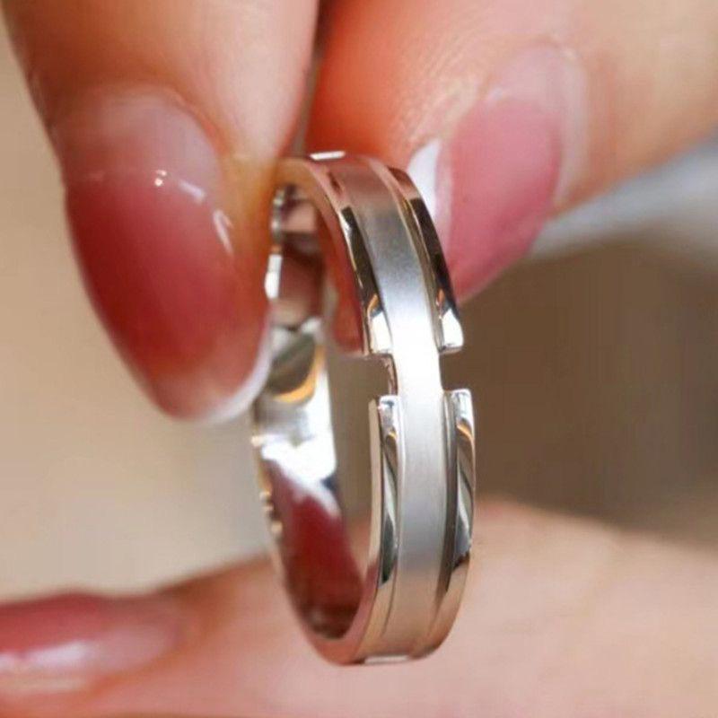Dámský slitinový zásnubní a svatební prsten se šesti drápky a zirkonem – Elegantní pár styl