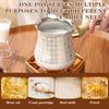 Turkish Greek Arabic Coffee Pot,Stove Top Water Boiler, Coffee Maker, Butter, Chocolate & Milk Warmer,Even and Quick Heat